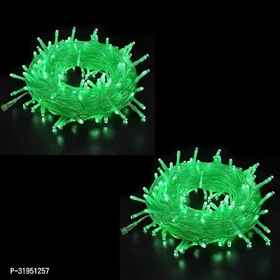 Decorative String LED Lights- 15 M, Green,Pack Of 2