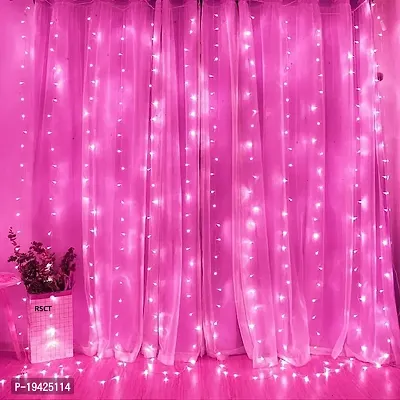 DAYBETTER 15 Meter LED Decorative Pixel Led String/Rice Light | 36 Feet Single Colour Diwali Still Led Ladi String Light for Home Decor, Christmas, Diwali and Festive Decoration Power Pixel (Pink)-thumb2