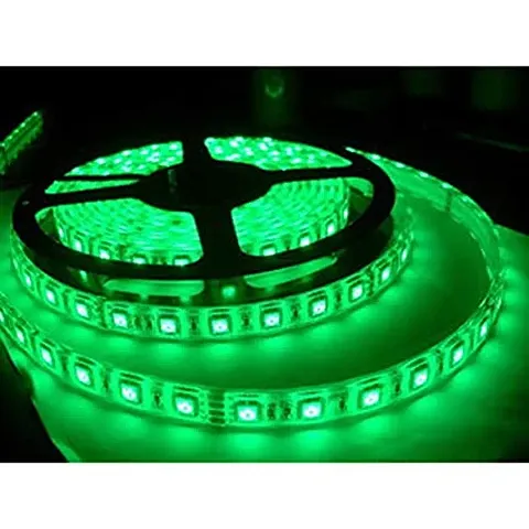 DAYBETTER 4 Meter 2835 Led Light Non Waterproof Led Strip Fall Ceiling Light for Diwali,Chritmas Decoration with Adaptor/Driver 60 Led/Meter ( Green)