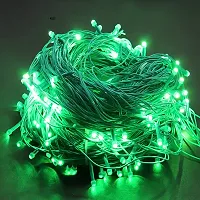 DAYBETTER 15 Meter LED Decorative Pixel Led String/Rice Light | 36 Feet Single Colour Diwali Still Led Ladi String Light for Home Decor, Christmas, Diwali and Festive Decoration Power Pixel (Green)-thumb1