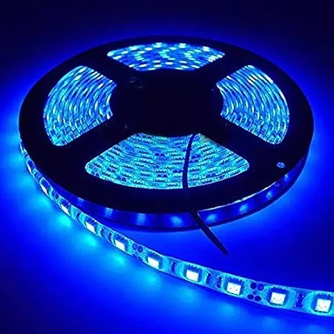 DAYBETTER 4 Meter 2835 Led Light Non Waterproof Led Strip Fall Ceiling Light for Diwali,Chritmas Decoration with Adaptor/Driver 60 Led/Meter ( Blue)