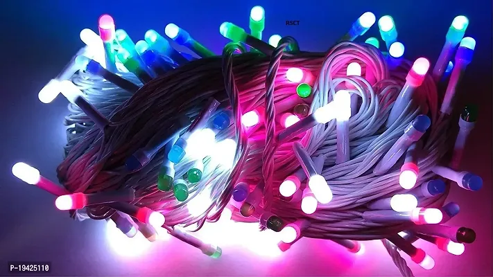 DAYBETTER 15 Meter LED Decorative Pixel Led String/Rice Light | 36 Feet Single Colour Diwali Still Led Ladi String Light for Home Decor, Christmas, Diwali and Festive Decoration Power Pixel (Multi)-thumb2
