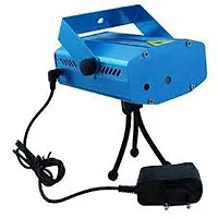 DAYBETTER Mini Laser Projector Stage Lighting Sound Activated Laser Light for Party, DJ and Home Decoration Black/Blue-thumb1