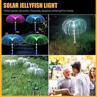 Decorative Jellyfish Solar Garden Lights - 7 Color Led Jellyfish Shape - Fiber Outdoor Pathway Waterproof Solar String Lights-thumb2