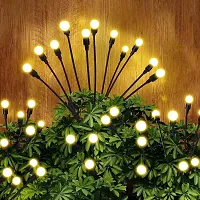 Decorative 8 Led Balls Solar Lights - Starburst Swaying Solar Garden Light, Warm Garden Light-thumb1