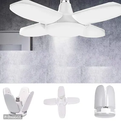 DAYBETTER LED Bulb Lamp B22 Foldable Light 25W 4 Leaf Fan Bright with Adjustable Home Smart Bulb-thumb0