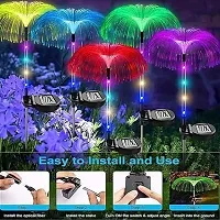 Decorative Jellyfish Solar Garden Lights - 7 Color Led Jellyfish Shape - Fiber Outdoor Pathway Waterproof Solar String Lights-thumb4