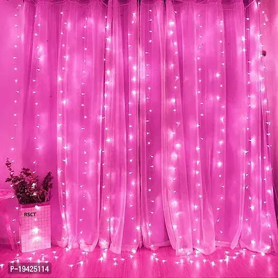 DAYBETTER 15 Meter LED Decorative Pixel Led String/Rice Light | 36 Feet Single Colour Diwali Still Led Ladi String Light for Home Decor, Christmas, Diwali and Festive Decoration Power Pixel (Pink)
