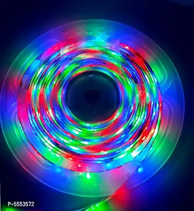 5 Meter Led Strip Lights Waterproof Led Light Strip With Bright RGB Color Changing Light Strip With 24 Keys I Remote Controller And Power Supply For Home Multicolor-thumb3