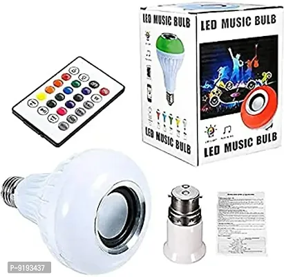 RSCT Bluetooth Speaker Music Bulb Light With Remote 3 in 1 12W Led Bulb with Bulb B22 + RGB Light Ball Bulb Colorful with Remote