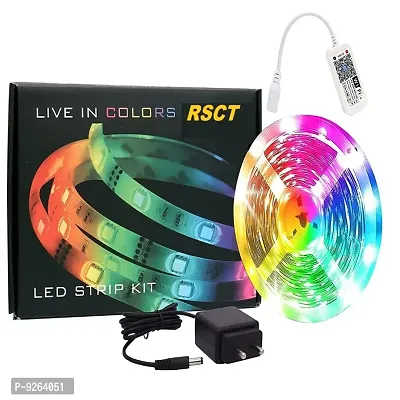 RSCT Smart Wifi RGB Rope Led Strip Light 300 Led Compatible With Alexa Google Assistant, App C