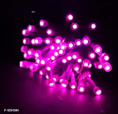 RSCT 15 Meter LED Decorative Pixel Led String/Rice Light | 36 Feet Single Colour Diwali Still Led Ladi String Light for Home Decor, Christmas, Diwali and Festive Decoration Power Pixel (Pink)-thumb0