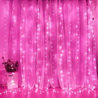 RSCT 15 Meter LED Decorative Pixel Led String/Rice Light | 36 Feet Single Colour Diwali Still Led Ladi String Light for Home Decor, Christmas, Diwali and Festive Decoration Power Pixel (Pink)-thumb1