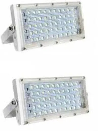 RSCT LED Brick Light Cool White 50 Watt Flood Light Focus Light Pack Of 2