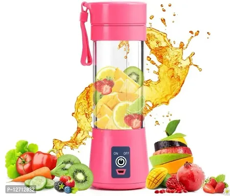 RSCT Mini Blender Fruit Mixer Machine Portable Electric Juicer grinder Cup 380ML 2000mh battery pink-thumb0