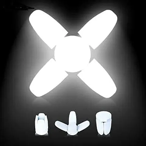 RSCT LED Bulb Lamp B22 Foldable Light 25W 4 Leaf Fan