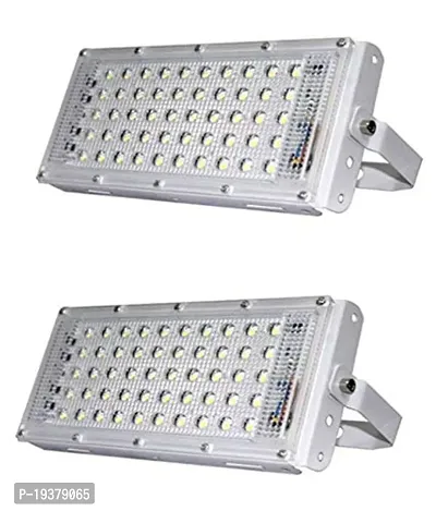 RSCT LED Brick Light | Cool White | 50 Watt | Flood Light | Focus Light | Decoration | Outdoor | Festival | Christmas | Pack Of 2-thumb0