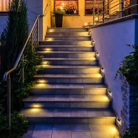 Solar Deck Lights Outdoor,Solar Step Lights Waterproof Led Solar Warm Lights for Outdoor Stairs(Pack of 4Pcs)-thumb1