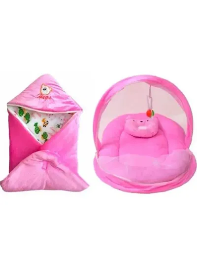 Baby Mosquito Net Bed With Baby Wrap (Combo set )
