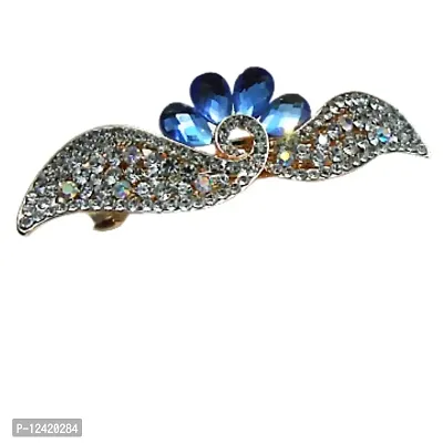 Combo of 2 Fancy Metallic Hair Pins Multi Colored Stones Studded Designer & Stylish-thumb2