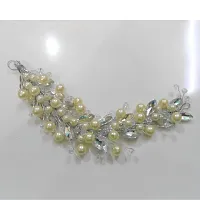 1 Juda Gajra Very Gorgeous Looking Pearl Studded Design in a Silver Colored Metallic Wire-thumb1
