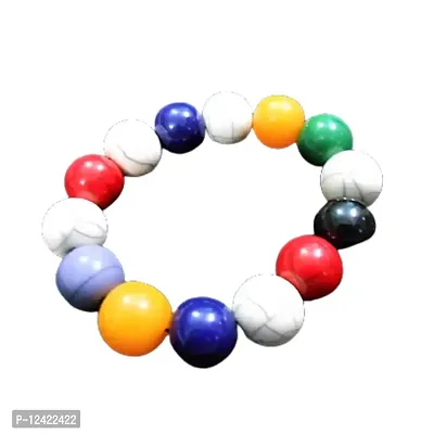 SSS ENTERPRISSES Feng Shui Colorful Beads Bracelet For Business Luck, Money & Well Being. Original Colorful Multicolor Gorgeous & Powerful-thumb0