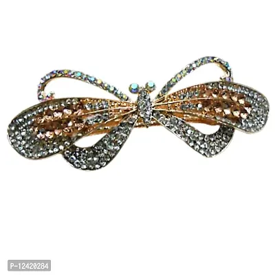 Combo of 2 Fancy Metallic Hair Pins Multi Colored Stones Studded Designer & Stylish-thumb3