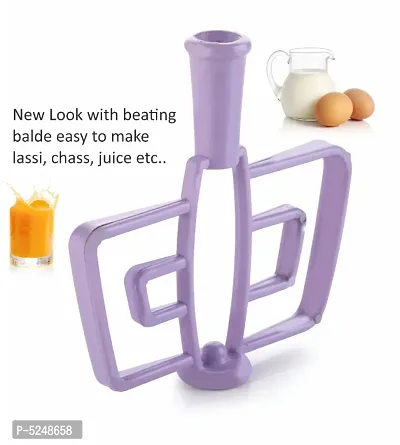 XL Jumbo Vegetable Chopper, Cutter, Whisking Set with Storage Lid for Kitchen; 5 SS Blades + Whisker Blade for Egg Beater (950 ML) - Purple-thumb3