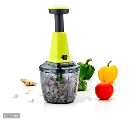 PUSH CHOPPER COMBO 500ML  950ML BOWL WITH COMMON LID - GREEN-thumb5