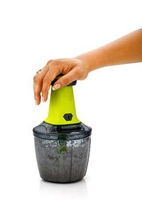 PUSH CHOPPER COMBO 500ML  950ML BOWL WITH COMMON LID - GREEN-thumb1