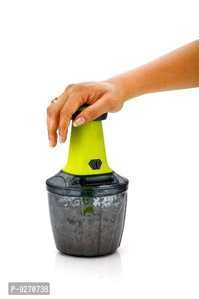 PUSH CHOPPER COMBO 500ML  950ML BOWL WITH COMMON LID - GREEN-thumb2