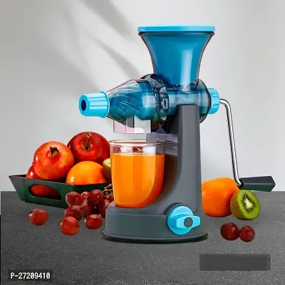 Plastic Hand Juicer Deluxe Fruit  Vegetable Manual Juicer Mixer Grinder With Steel Handle-thumb0