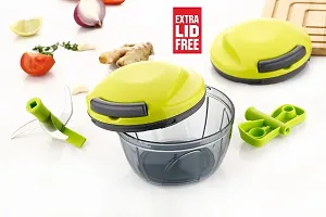 Quick Chopper 500ML with Extra LID Free - GREEN-thumb1