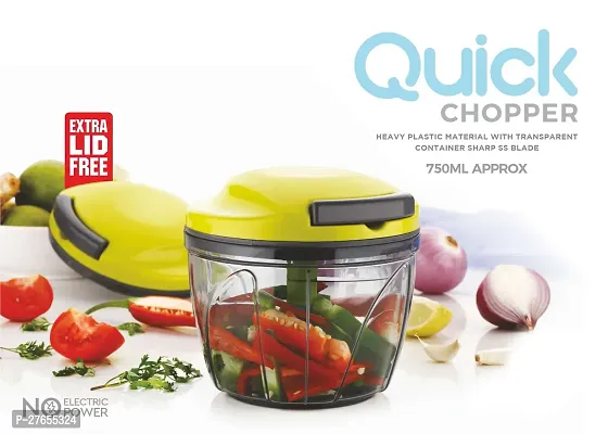 Quick Chopper 750ML with Extra LID Free - GREEN-thumb0