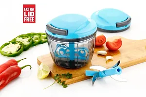 Quick Chopper 750ML with Extra LID Free - BLUE-thumb1