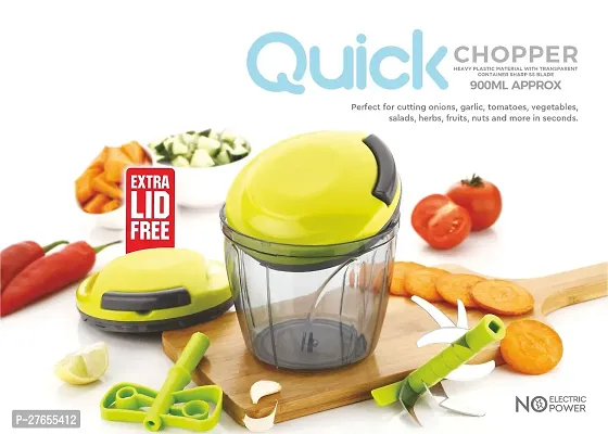 Quick Chopper 900ML with Extra LID Free - GREEN