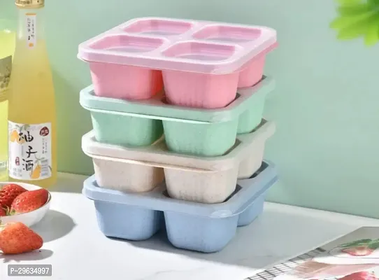 Reusable 4-Compartment Snack Containers for Kids and Adults-thumb5