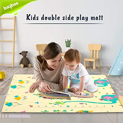 Baybee Baby Play Mat, Foldable Crawling Mat, Double Sided Water Proof Baby Mat, Multi-Purpose Floor Mat for Baby, Extra Thick Foam Mat Size W-176cm X H-195cm Playmat for Babies