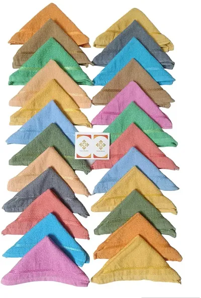 Face Towels multicolor Napkins  24 Sheets