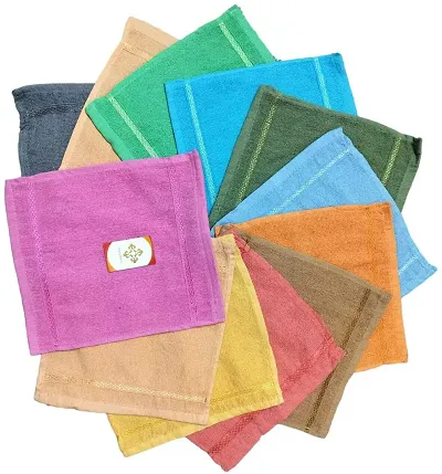 Face Towels multicolor Napkins  12 Sheets