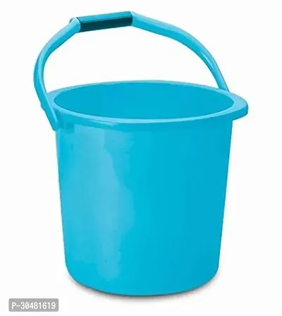 Plastic Bathroom Bucket, Random Colour, 12 Liter (2 Pieces) Plastic Bathroom and Kitchen Bucket