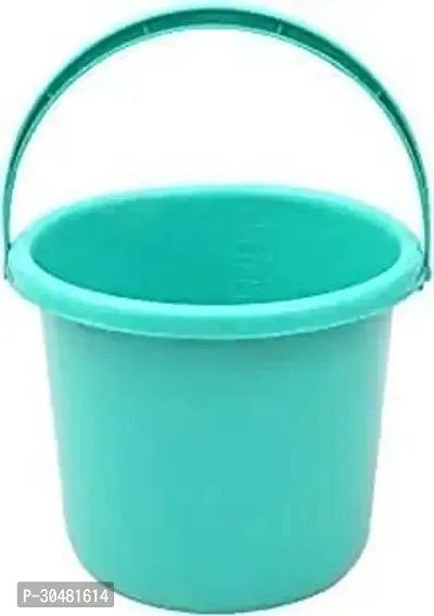 Plastic Bathroom Bucket, Random Colour, 12 Liter (2 Pieces) Plastic Bathroom and Kitchen Bucket