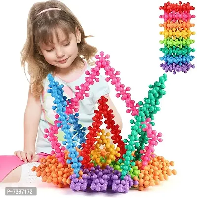 Tormeaw Plum Shape Interlocking Blocks for Kids,Toys Flower Building Blocks, Improves Creativity and Construction Blocks for Kids Toys for 1 Year Old-thumb0