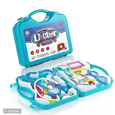 Tormeaw Doctor Play Set with Foldable Suitcase, Doctor Set Toy Game Kit, Compact Medical Accessories Toy Set Pretend Play Sets,Docter Kit Toy for Kids, Boys, Girls, Childrens Multicolor-thumb0