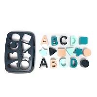 Tormeaw Firsts Block Shape  ABCD with Other Shape, Toys for 1 Year Old Girl Boy Kids-thumb2