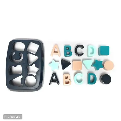 Tormeaw Firsts Block Shape  ABCD with Other Shape, Toys for 1 Year Old Girl Boy Kids-thumb3