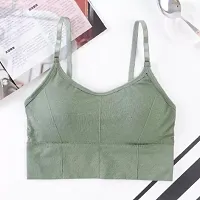 Sports Bra For Women Gym Tops Ladies Underwear Padded Free Size Muliti Colors Yoga Bra Female Sports Top For Fitness Breathable Pack of 03-thumb2
