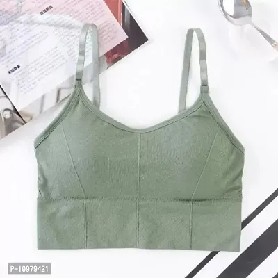 Sports Bra For Women Gym Tops Ladies Underwear Padded Free Size Muliti Colors Yoga Bra Female Sports Top For Fitness Breathable Pack of 03-thumb3