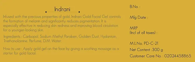 Indrani Gold Gel For Women Reduce Wrinkles And Fine Lines 50 Gm-thumb2