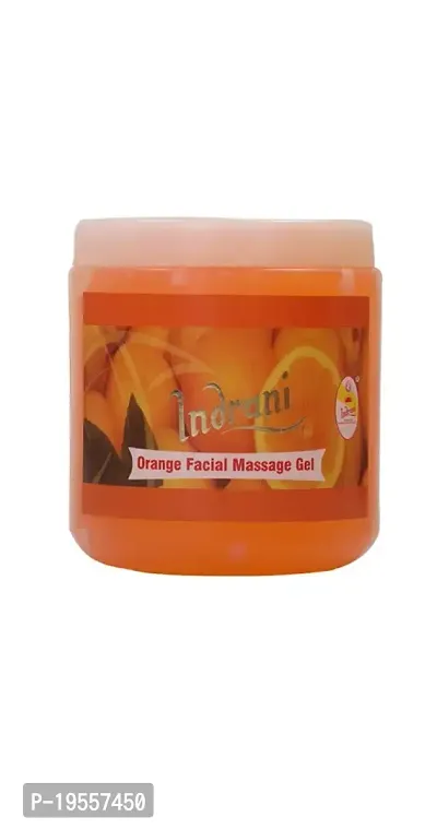 Indrani Orange Facial Massage Gel For Women Maintains Softness Of Skin 500 Gm